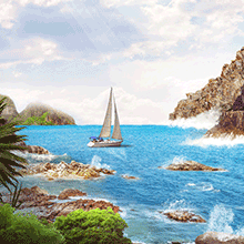 Обои и 3D фотообои с морскими пейзажами