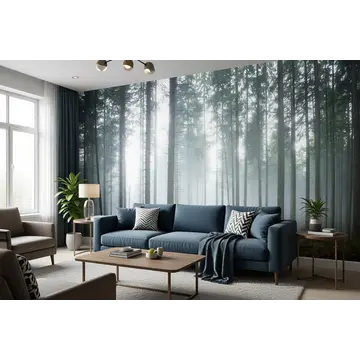 Обои с таинственным туманным лесом