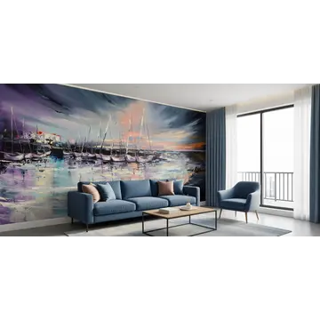 Обои на стену с лодками