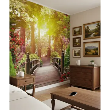 Фреска с мостиком в сказочном парке