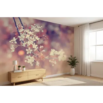 Фотообои в интерьере «Цветение весны на вашей стене»
