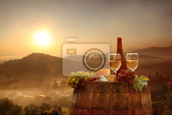 Фотообои - Виноградник на закате