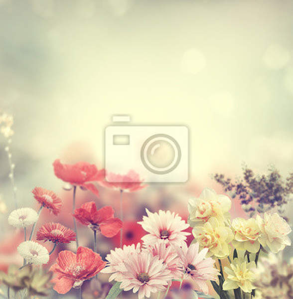 Фотообои - Ретро цветы