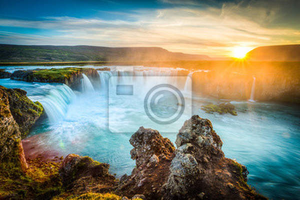 Фотообои - Пейзаж с водопадом