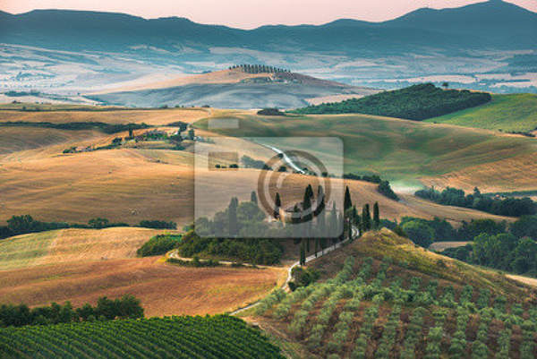 Фотообои - Классический тосканский пейзаж