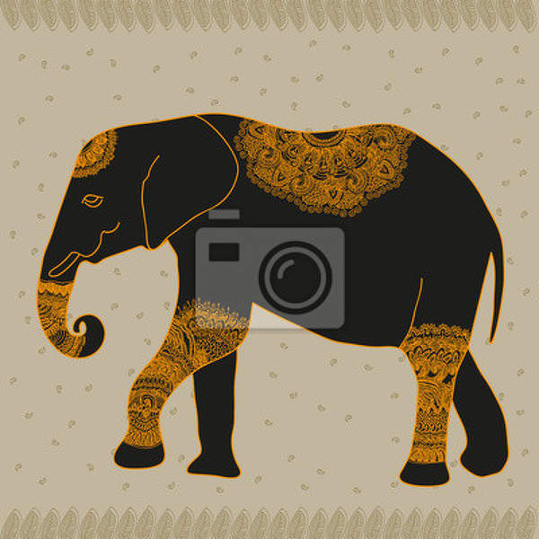 Фотообои - Этнический слон