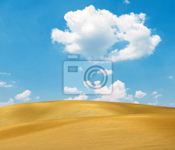 Фотообои - Песочные дюны и голубое небо