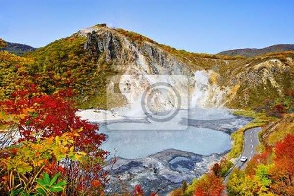 Фотообои с красивым горным пейзажем в Японии