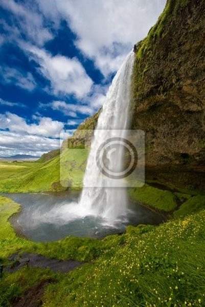 Фотообои с горным водопадом