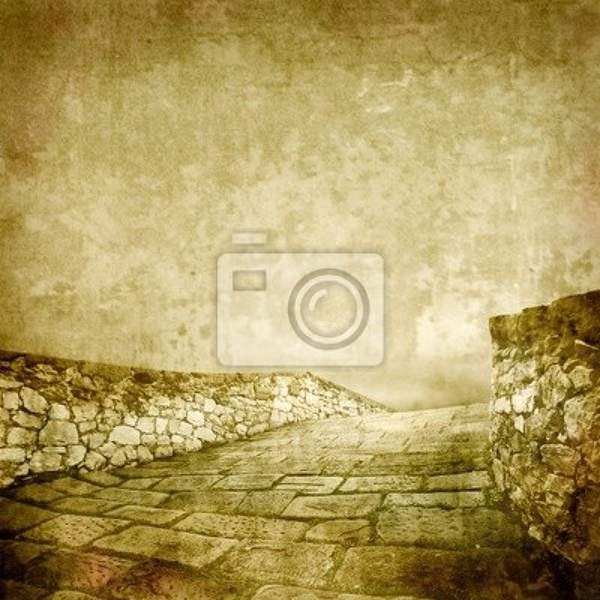 Фотообои на стену в винтажном стиле - Старая каменная дорожака