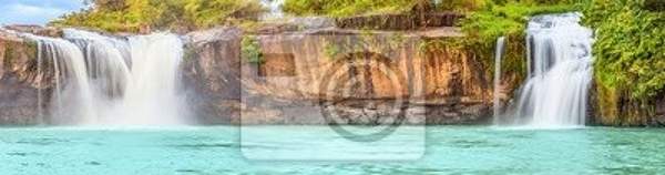 Фотообои на стену  с водопадом (панорама)