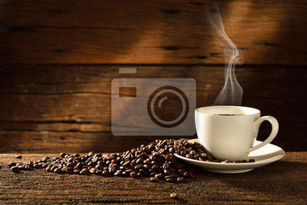 Фотообои с белой чашкой кофе