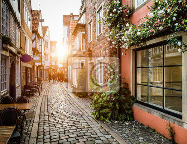 Фотообои с историческим кварталом в Германии