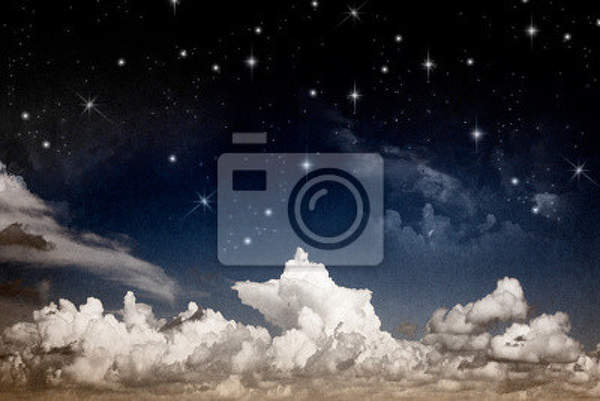 Фотообои с ночными облаками