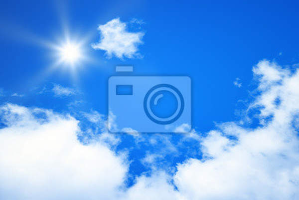 Фотообои с солнечным небом