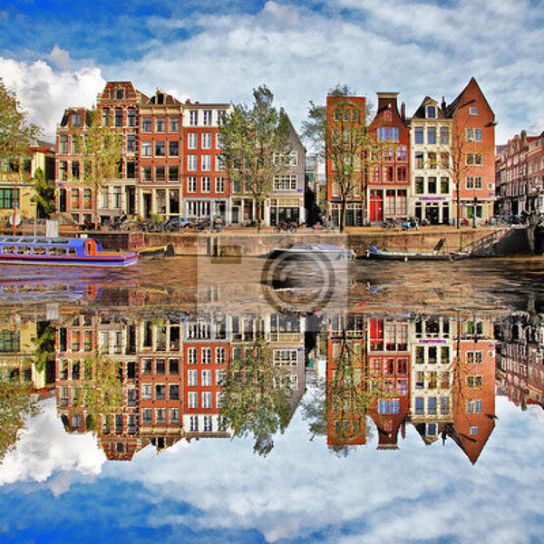Фотообои на стену с Амстердамом