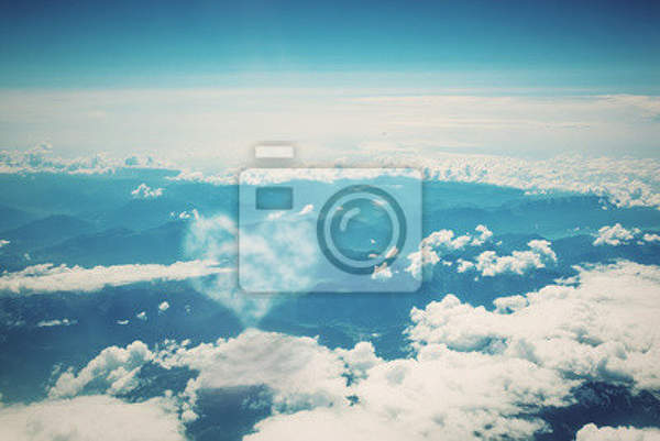 Фотообои - вид с высоты - над облаками