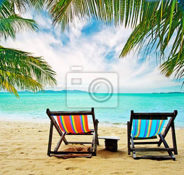 Фотообои - Отдых на тропическом пляже