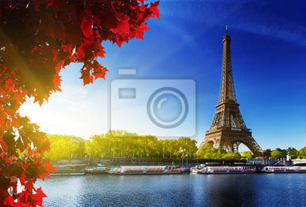 Фотообои с осенним Парижем