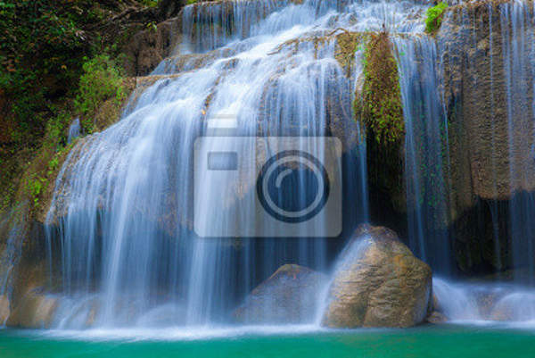 Фотообои на стену с водопадом (природный пейзаж)