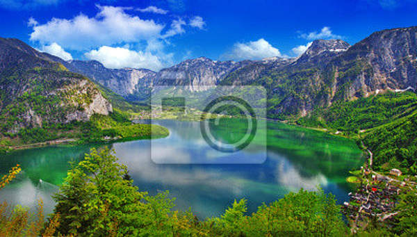 Фотообои на стену с Альпийским озером