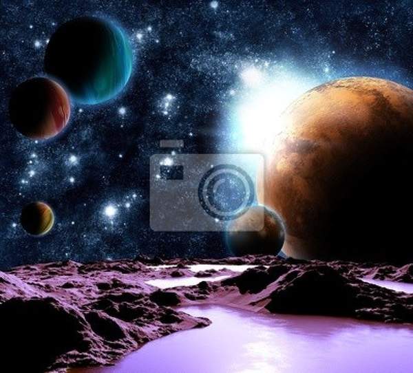 Фотообои на стену с планетами