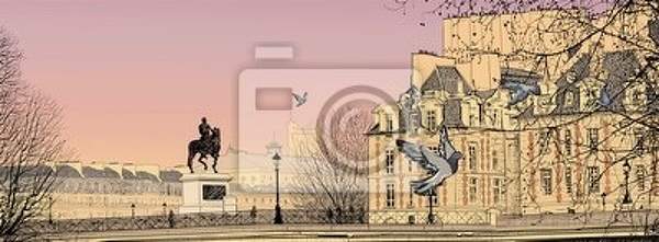 Арт-обои - Париж. Новый мост