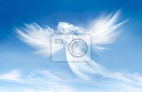 Фотообои - Ангел из облаков