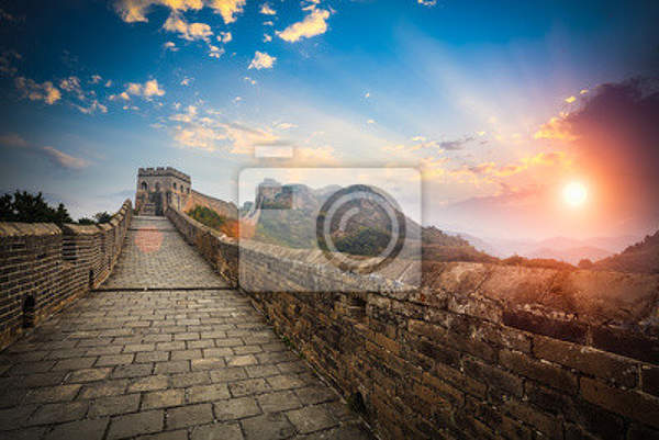 Фотообои - Великая китайская стена в лучах солнца