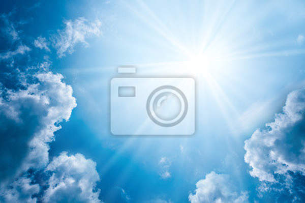 Фотообои - Солнце на небе