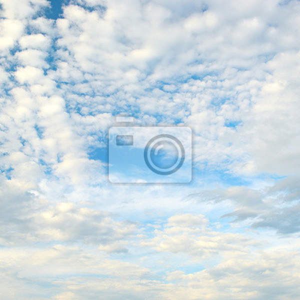Фотообои - Белое облако на голубом небе