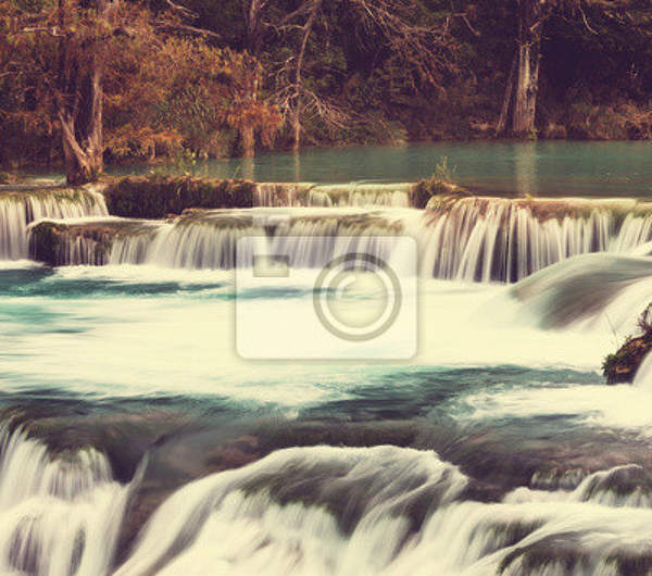 Фотообои - Водопад в стиле винтаж