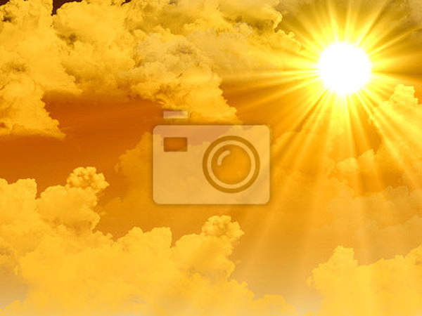 Фотообои - Теплые солнечные лучи