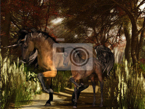 Фотообои - Фантастические лошади