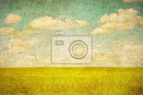 Фотообои - Поле в стиле ретро