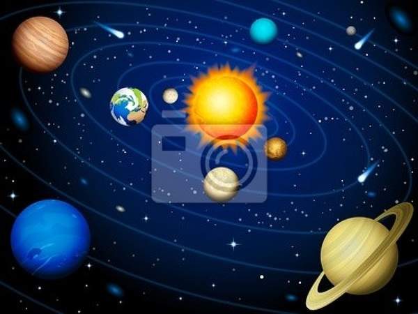 Фотообои - Планеты солнечной системы