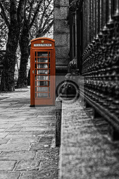 Фотообои в ретро стиле с телефоном