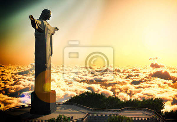 Фотообои - Статуя Христа в Рио