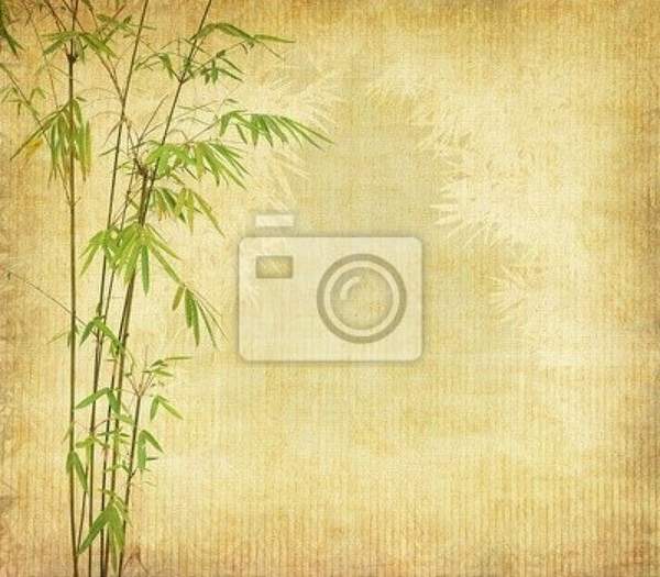 Фотообои - Веточки бамбука - Винтаж