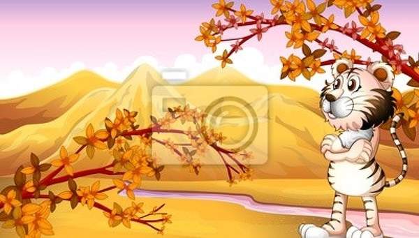 Фотообои для детей с тигренком