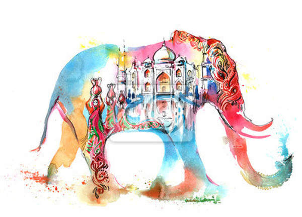Арт-обои - Индийский слон