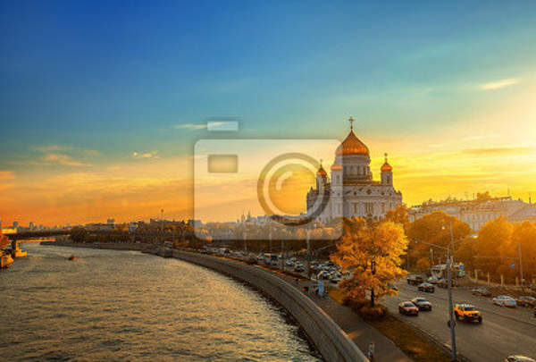 Фотообои - Закат в Москве