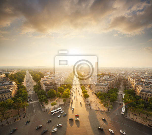 Фотообои - Париж с высоты