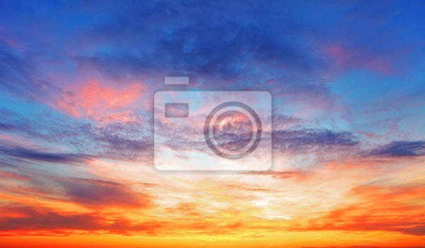 Фотообои с небесным закатом