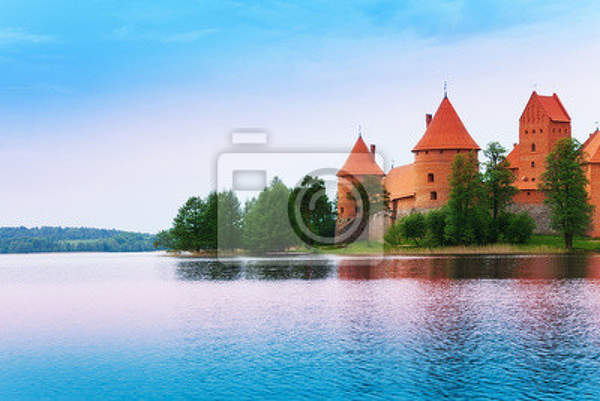 Фотообои - Замок у озера