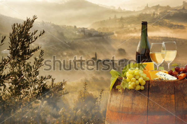 Фотообои с виноградом - пейзаж