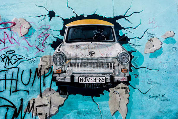 Фотообои - Берлинская стена граффити