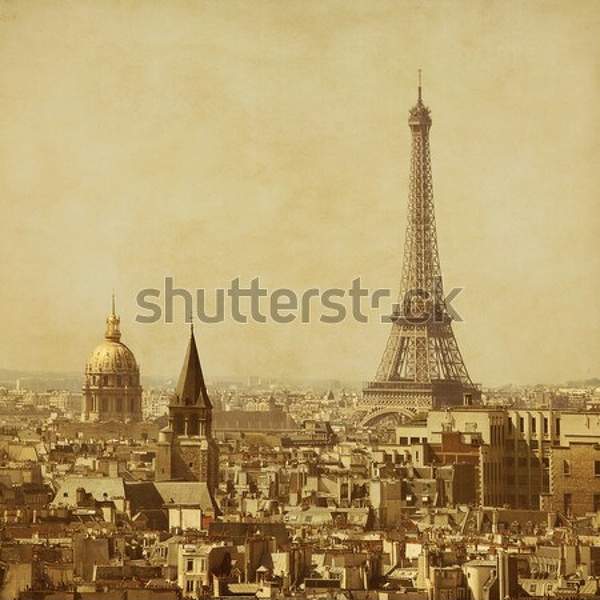 Фотообои с Парижем (старое фото)