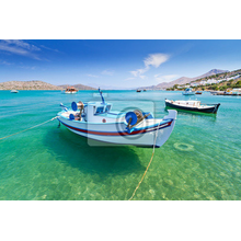 Фотообои - Рыбацкие лодки в Греции