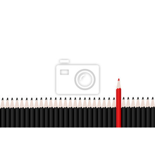 Креативные фотообои - Красный карандаш